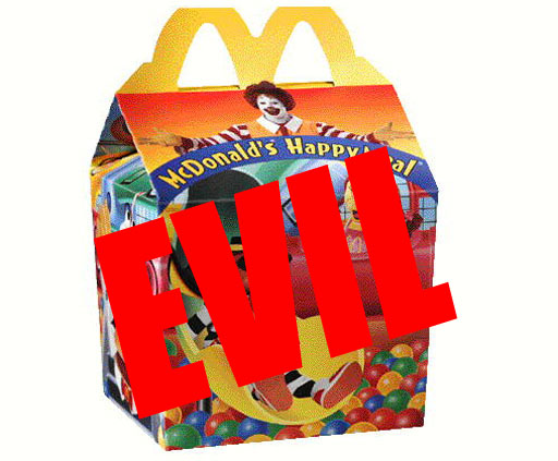 Mcdonalds Happy Meal Box Sad