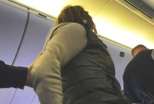 british airways london boston passenger handcuffs instagram cropped