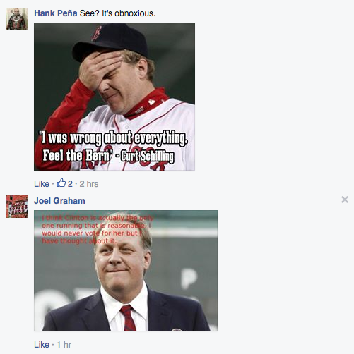 Curt Schilling shares anti-transgender rights meme on Facebook