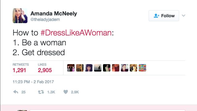 dress like a woman