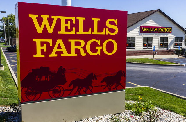 Wells Fargo sign (Shutterstock)