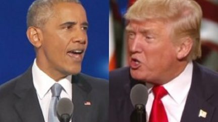 Barack Obama and Donald Trump