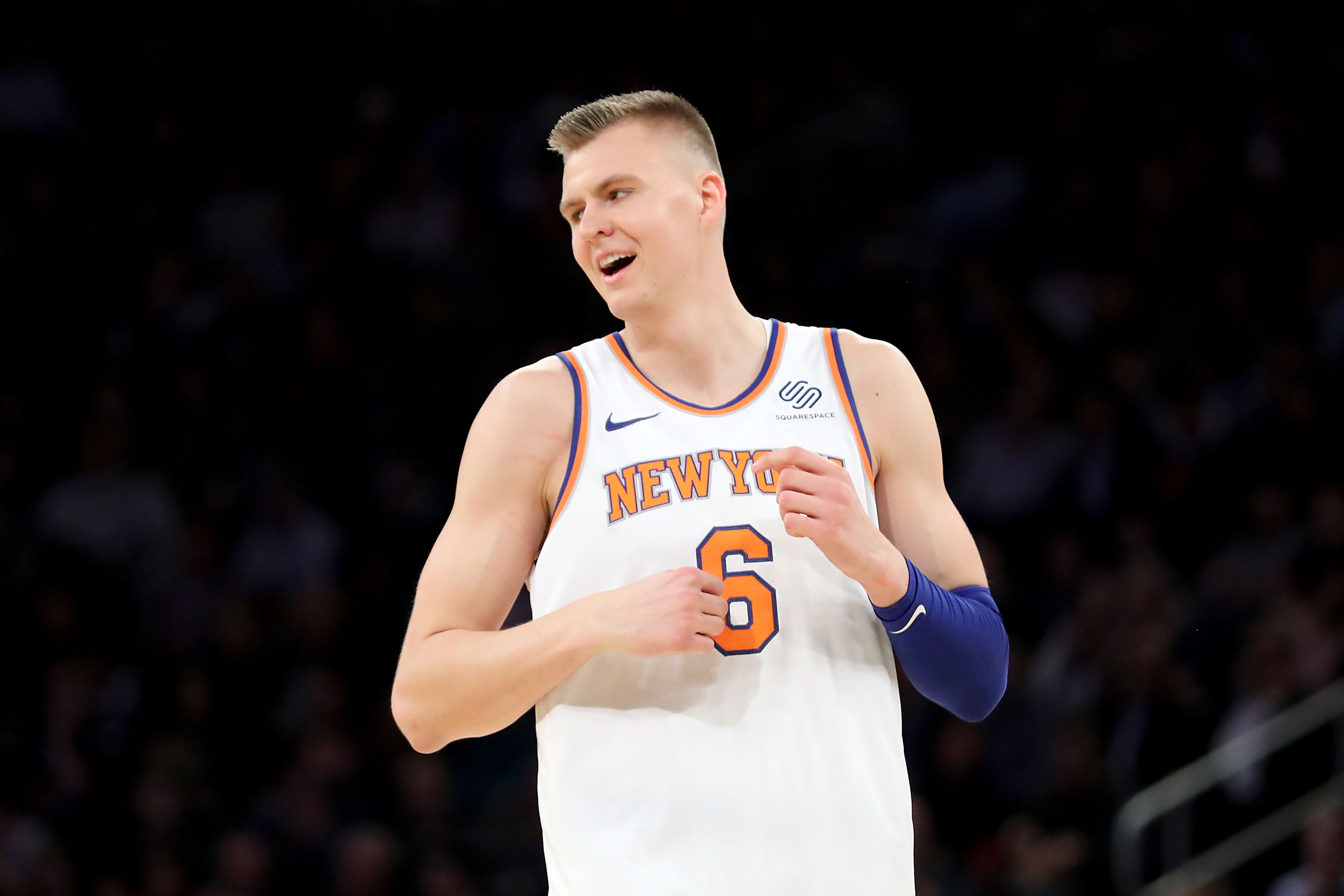 NEW YORK KNICKS on X: A new #Knicks franchise record of 300 points through  the first 10 games for Kristaps Porzingis, surpassing legends Bernard King  and Patrick Ewing. #NewYorkForever  / X