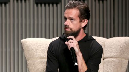 Nicholas Thompson and Jack Dorsey speak onstage at WIRED25 Summit on October 15, 2018 in San Francisco.