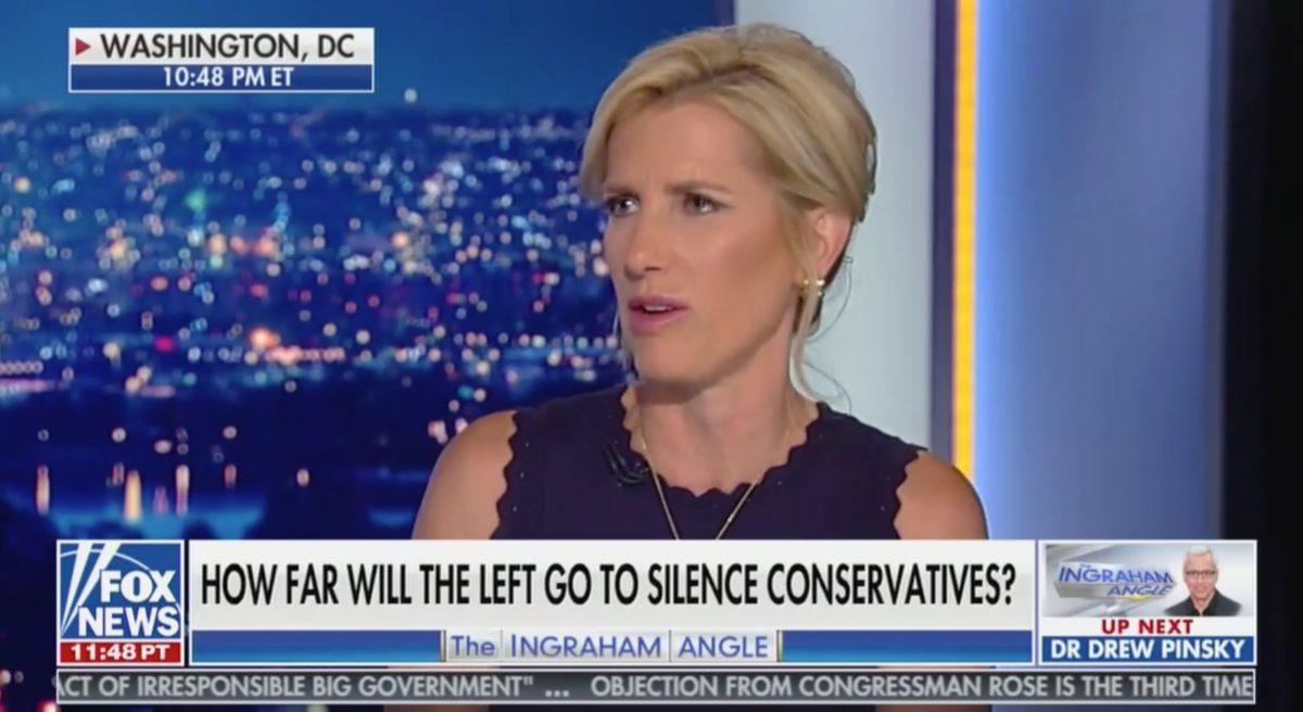 Laura Ingraham's Bizarre Cleanup Job For Defending a White Supremacist Gets Panned