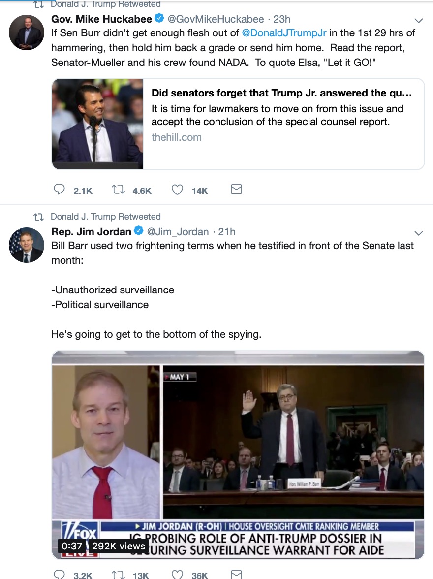 Trump Goes on RT Tweetstorm