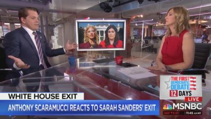 Chris Jansing Grills Anthony Scaramucci On Sarah Sanders