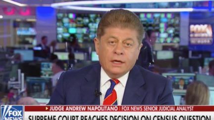 Andrew Napolitano Says Census Question Likely Dead