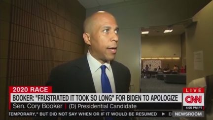 Cory Booker Thanks Joe Biden for Apologizing