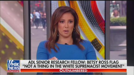 Julie Banderas on US Flag