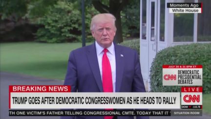 Brian Karem Shouts Question about Jeffrey Epstein to Trump