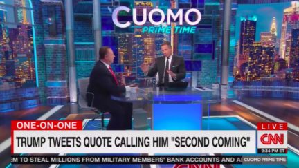 Chris Cuomo Calls Out Newsmax CEO for Defending Birth Trump Quoted