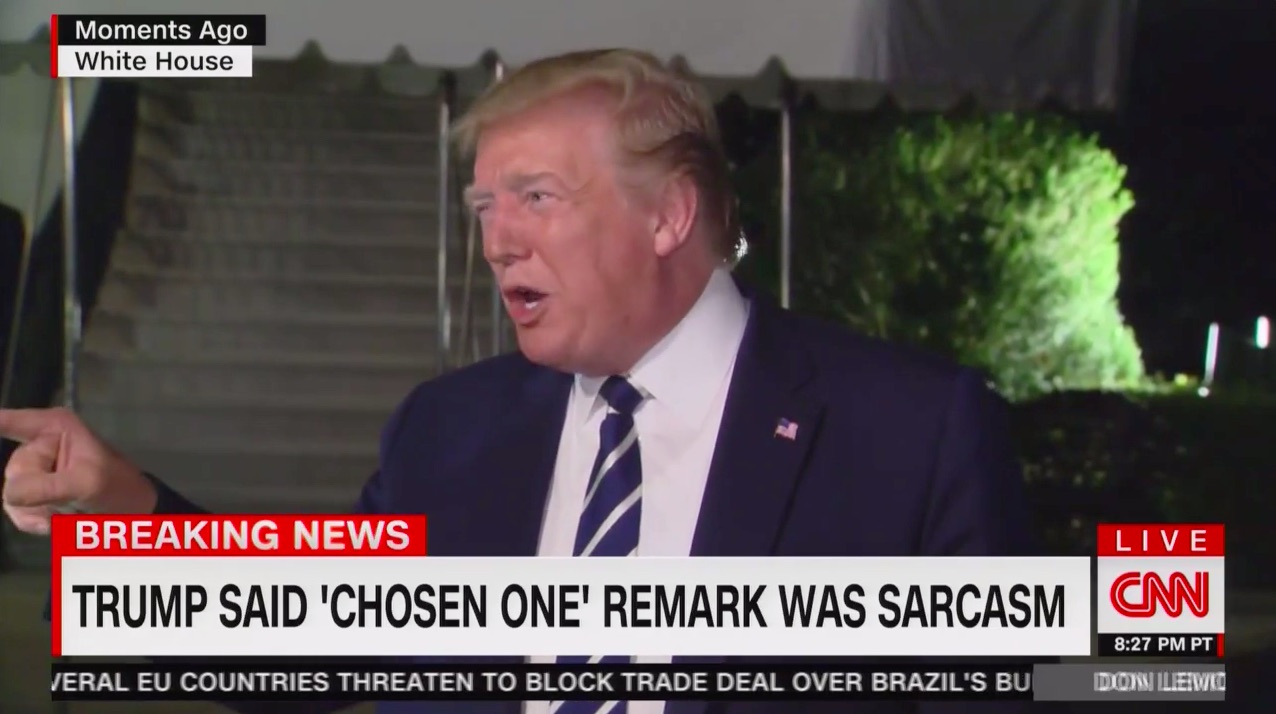 Trump Gets Testy With Reporter Over 'Chosen One' Question