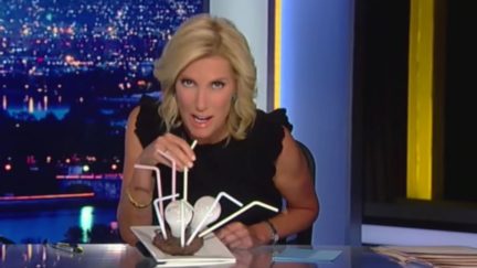 Laura Ingraham Drinks Steak With Lightbulbs and Plastic Straws to Own the Libs