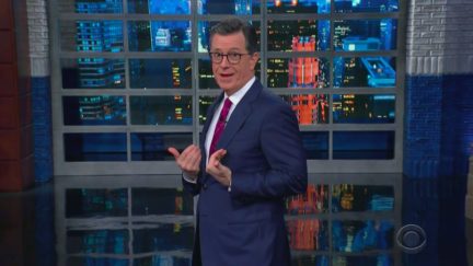 Stephen Colbert Mocks Trump as 'President Travis Bickle' for Ducking Biden Question