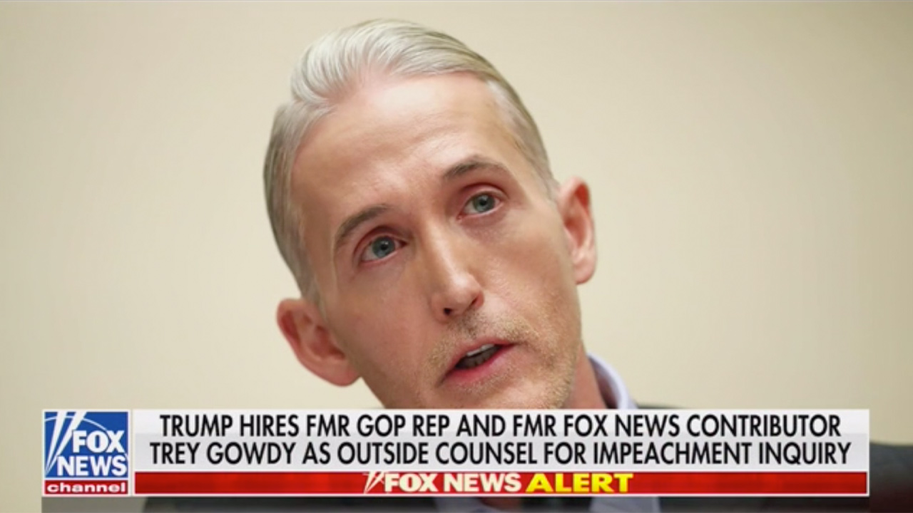 Trey Gowdy Back at Fox News Following Botched Job Hop