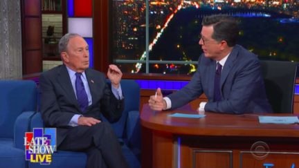 Stephen Colbert Catches Mike Bloomberg Flip-Flopping on Stop and Frisk