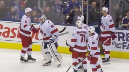 Zamboni Drive Comes In as Emergency Back-up Goalie, Wins NHL Game