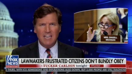 Tucker Carlson Rails Against 'Arbitrary Fascism' of MI Dems Allowing Weed, Liquor Sales During Coronavirus Pandemic