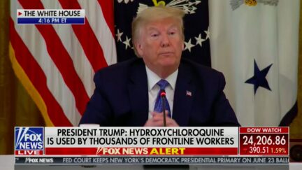Trump Contradicts Himself on Taking HCQ Due to WH Exposure