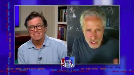 Jon Stewart Praises Biden Past the Shtick