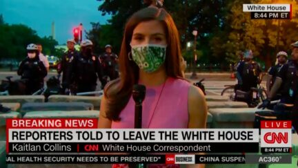 CNN's Kaitlan Collins Reports Press Corps Forced to Evacuate White House