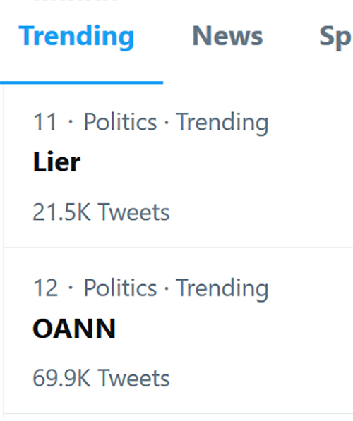 Lier trends on Twitter after President Trump misspelled it while bragging about his cognitive test results