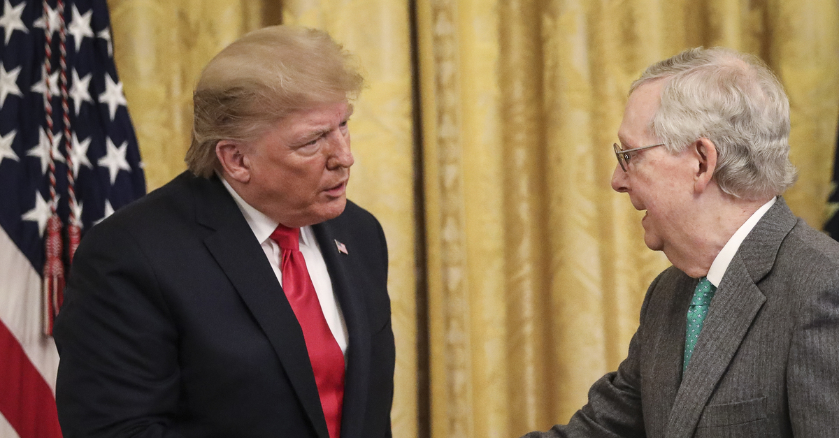 Trump Suggests Democrats Have Compromising Info on Mitch McConnell: ‘Must Have Something Really Big’
