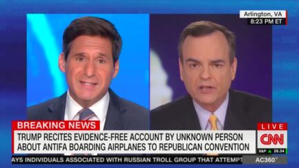 John Berman Grills Trump Campaign Spox Who Can't Back President's Riot-Flight Conspiracy Theory