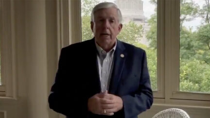 Mike Parson doesn't know how to internet
