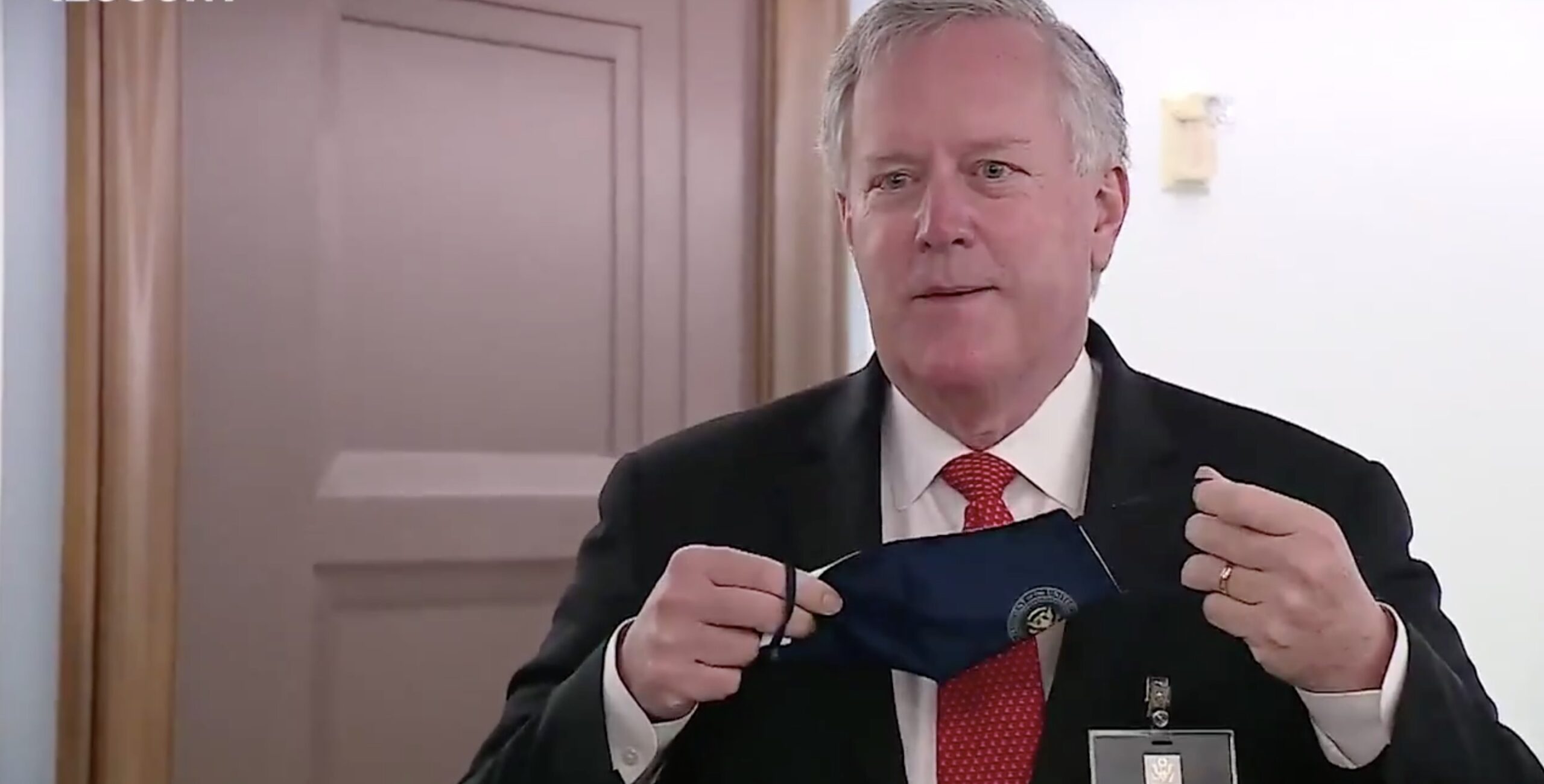 WH Chief Meadows Throws Tantrum, Walks Away After Reporter Asks Him To Wear A Mask