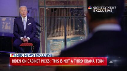 Joe Biden Tells Lester Holt 'This Is Not a Third Obama Term'