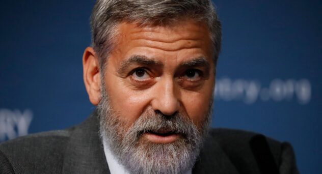 George Clooney Trump Mask