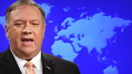 U.S. Secretary of State Mike Pompeo holds a news conference at the State Department