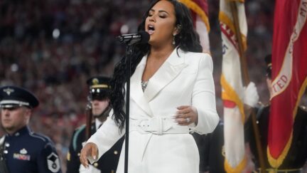 Demi Lovato Capitol Protests