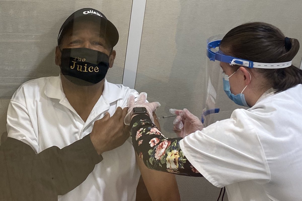 OJ Simpson covid vaccine