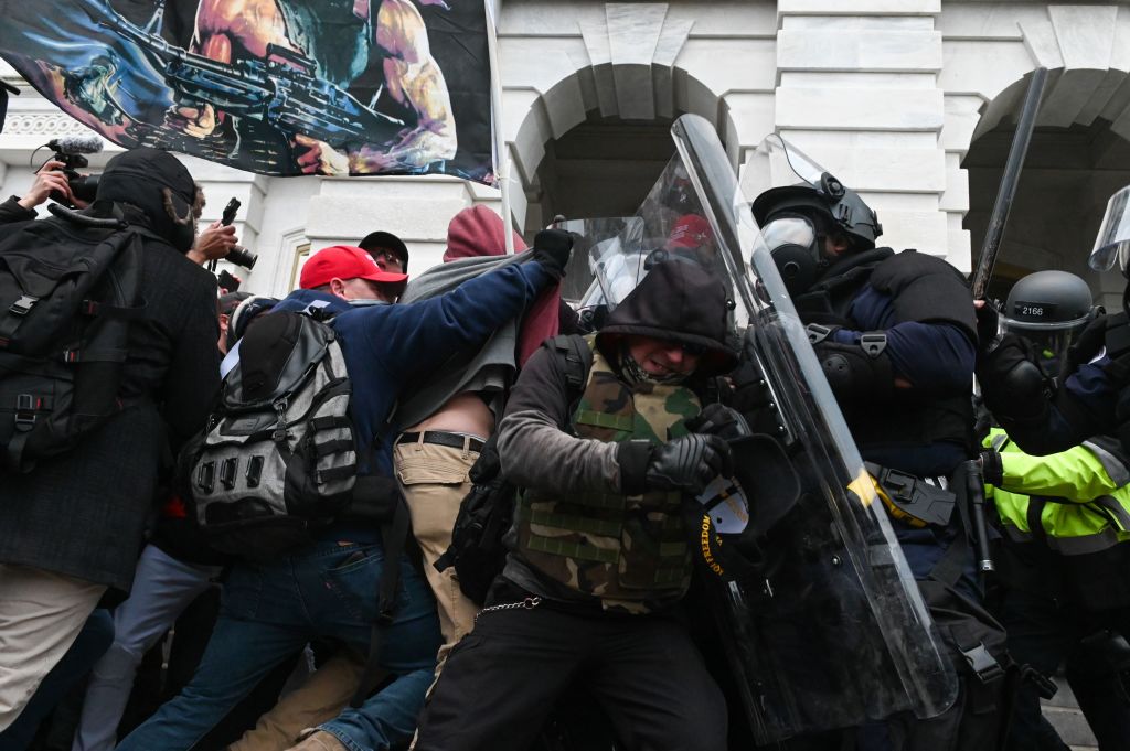 Capitol mob assaults police