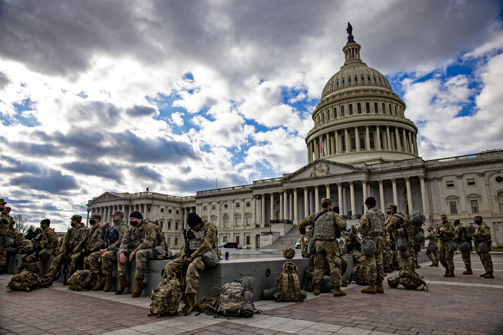 national guard at Capitol in Washington DC