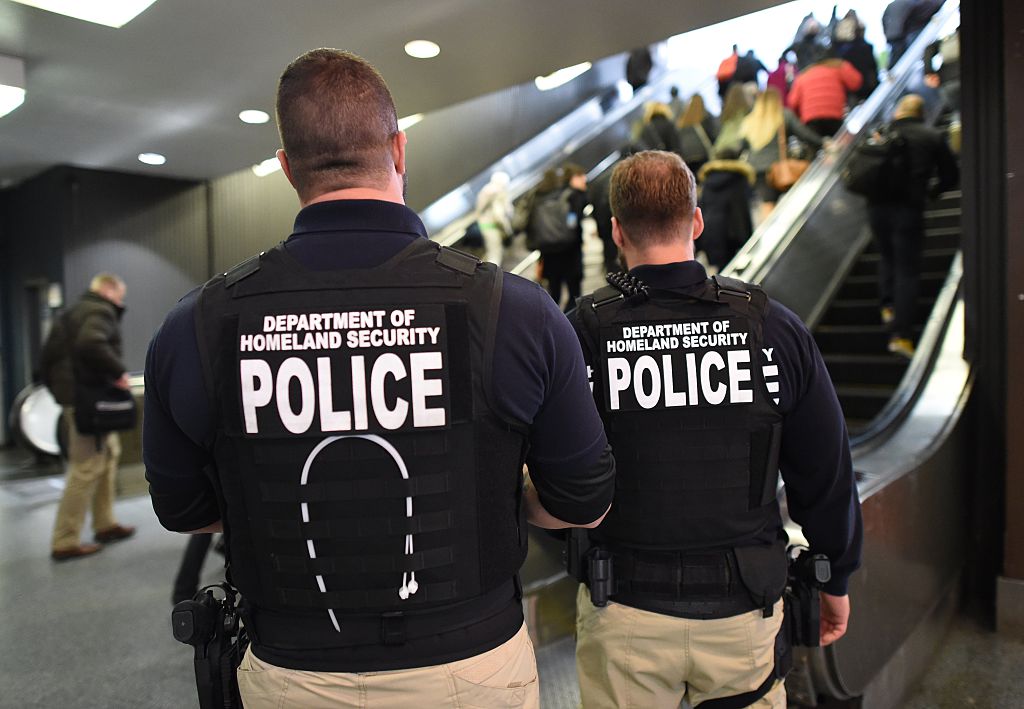 DHS Police at airport