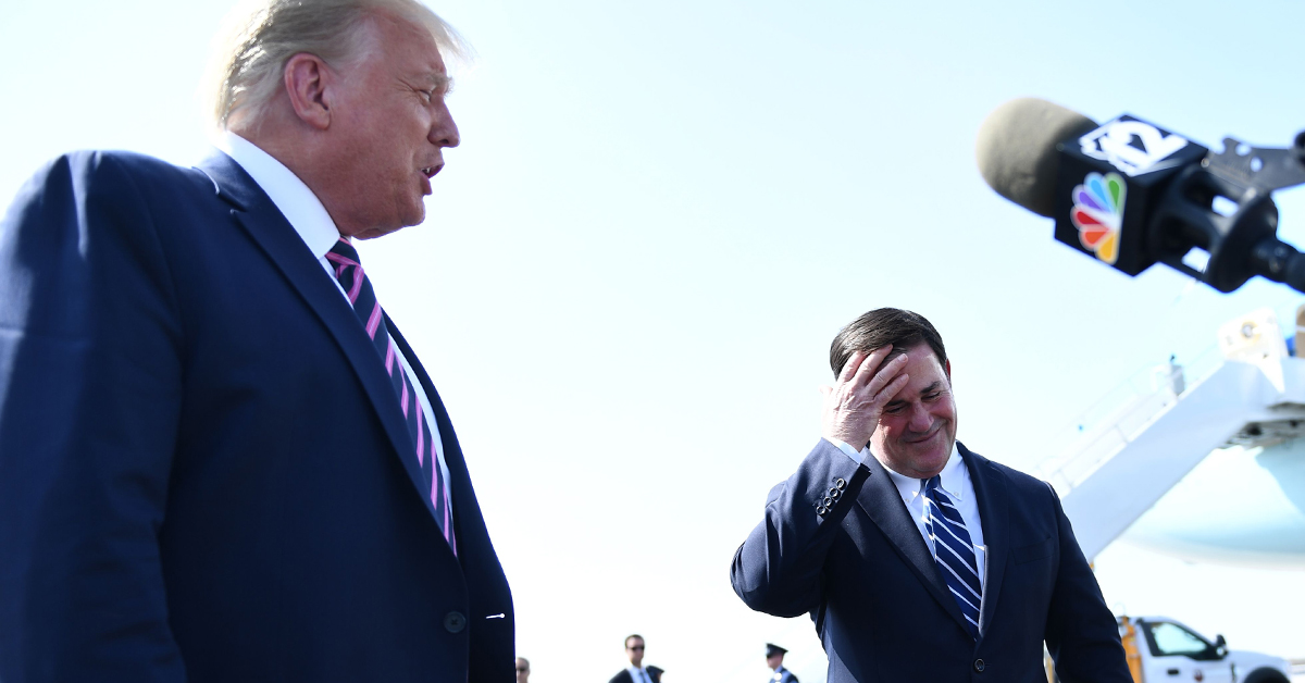Trump Slams ‘RINO Governor from Arizona’ Doug Ducey After Report Says He May Join Senate Race