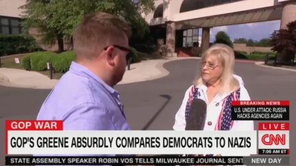 Trump Supporter Compares Marjorie Taylor Greene to Jesus on CNN