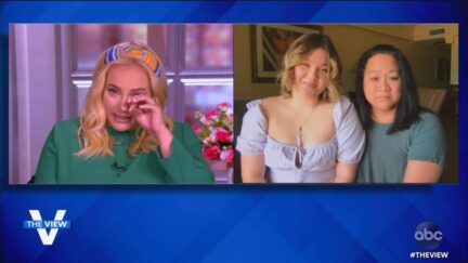 meghan mccain with Molly Oldam on the view