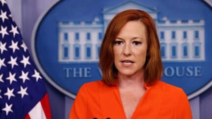 WASHINGTON, DC - JUNE 21: White House Press Secretary Jen Psaki holds a press briefing at the White House on June 21, 2021 in Washington, DC. Psaki spoke on the upcoming Senate vote on the voting rights reform bill. (Photo by Kevin Dietsch/Getty Images)