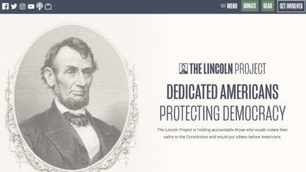 lincoln project homepage