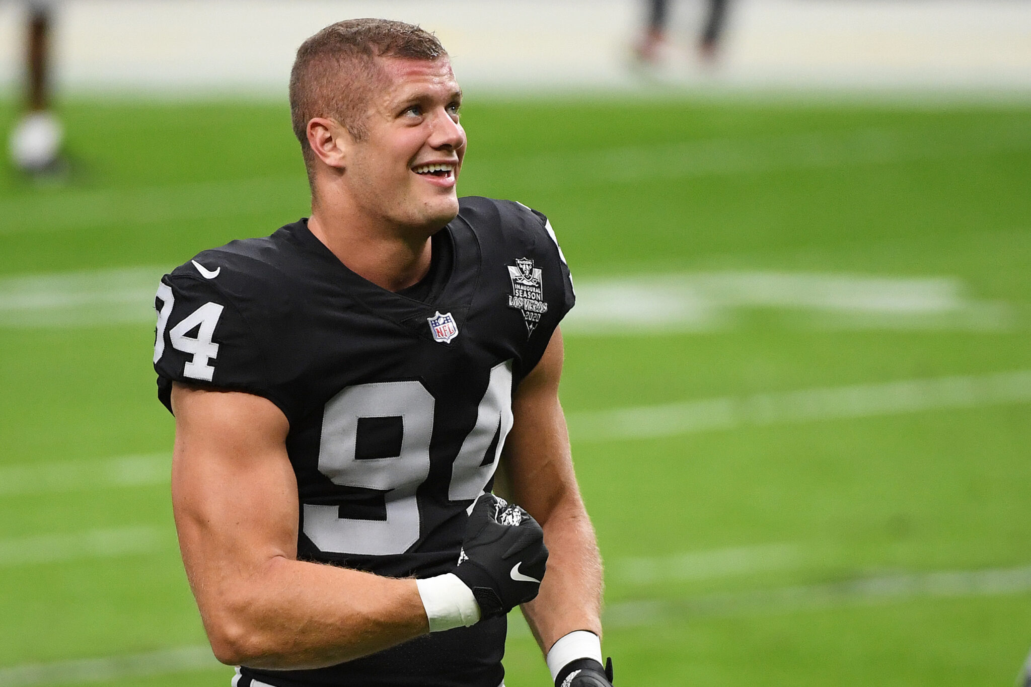 carl nassib Carl nassib: las vegas raiders defensive end becomes first
active nfl