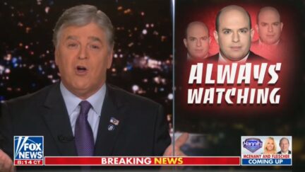 Sean Hannity and Brian Stelter