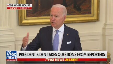 Joe Biden Spars with Peter Doocy