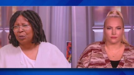 Meghan McCain and Whoopi Goldberg on the View