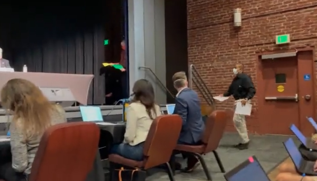 John Cox Served with Subpoena During Recall Debate