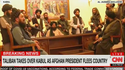 Taliban in Afghanistan Presidential Palace
